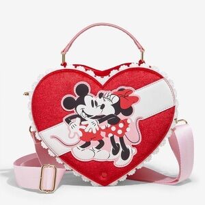 Loungefly Disney Mickey & Minnie Valentine's Day Chocolate Heart Box NWT